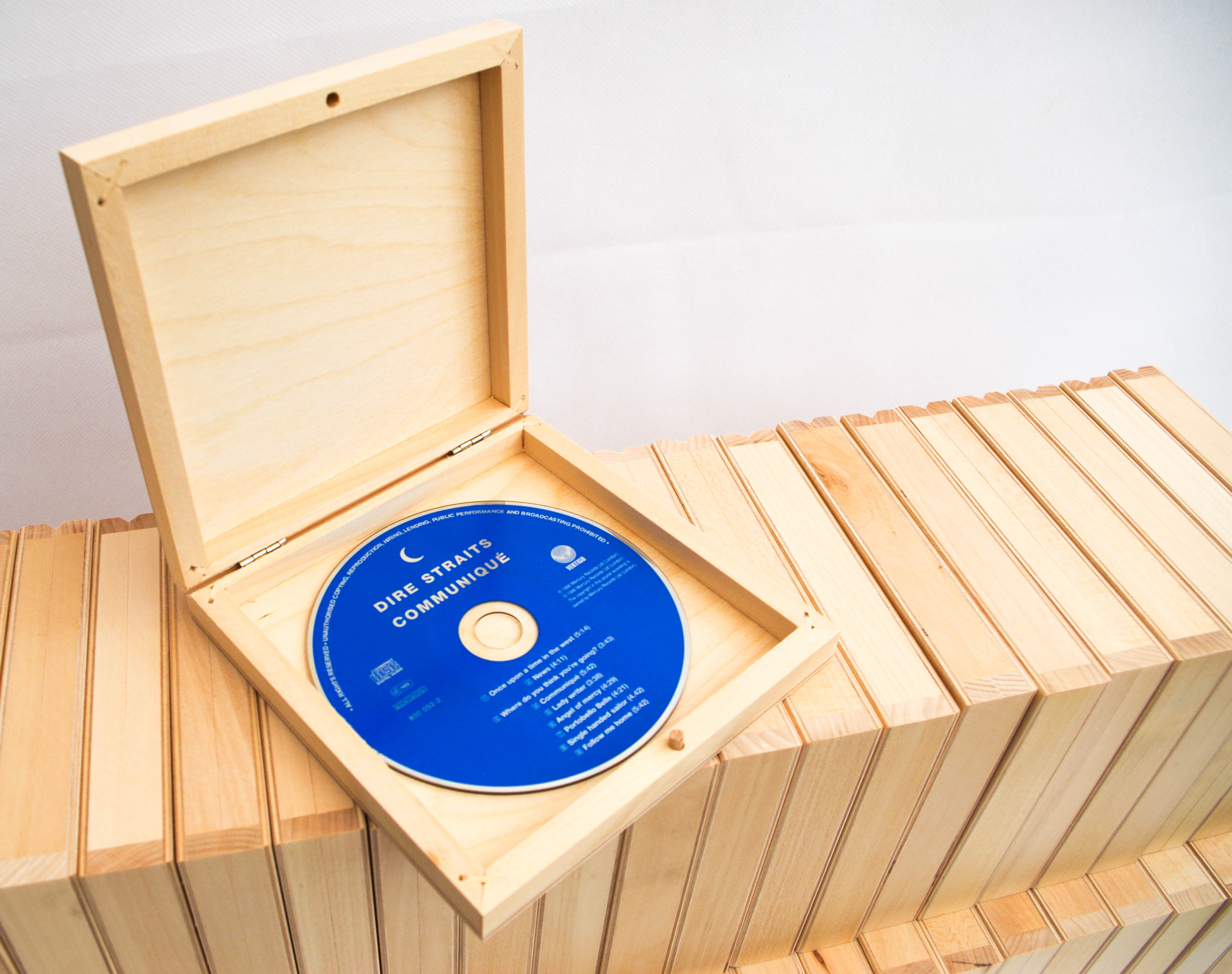 1 10x Plain Natural Wooden Cd Box Case Storage Wood Boxes Forcraft Art Decoupage Ebay